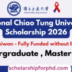 National Chiao Tung University Scholarship 2026 in Taiwan – No IELTS